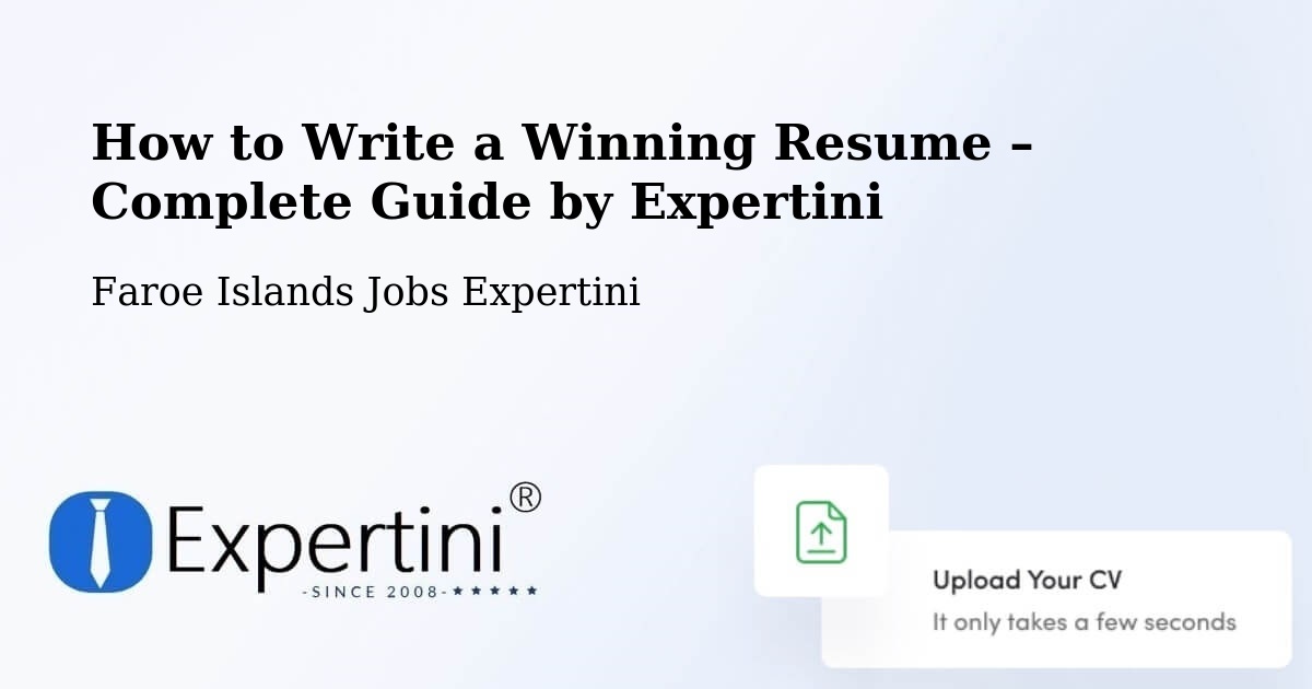 Resume Writing Guide for Job Seekers – Sund - Sund, Faroe Islands Jobs Expertini